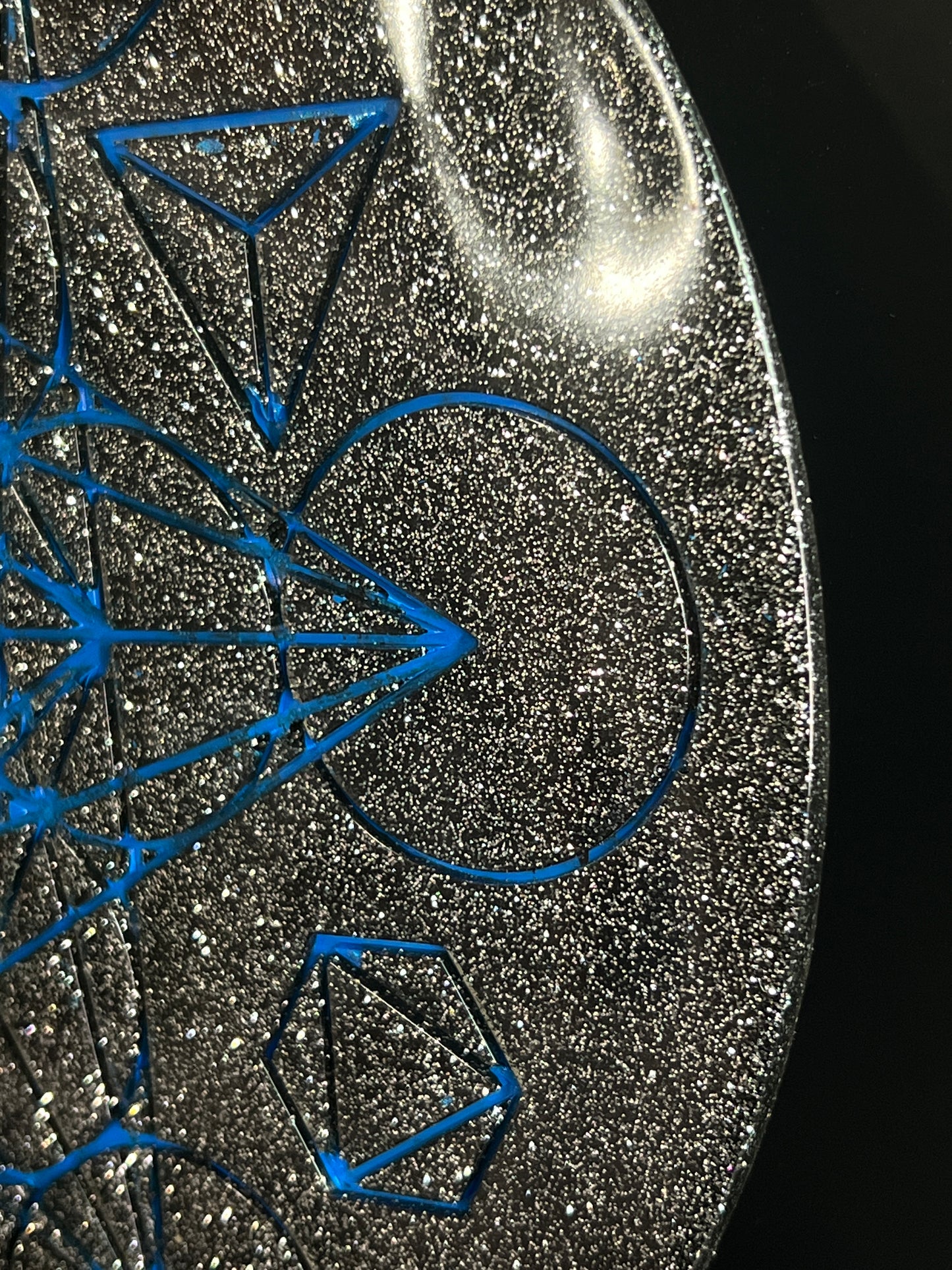 ✨ Starforge Sacred Geometry Tray | Electric Cosmic Altar Disc