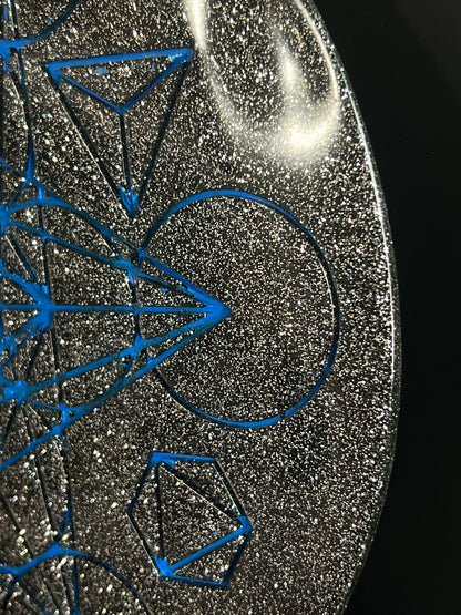 ✨ Starforge Sacred Geometry Tray | Electric Cosmic Altar Disc