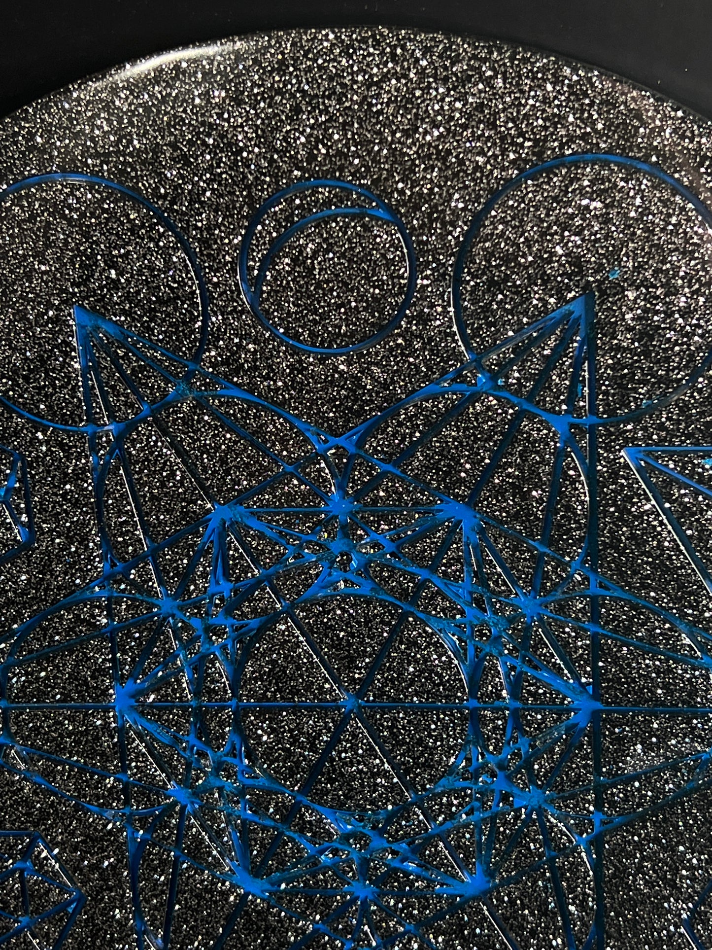 ✨ Starforge Sacred Geometry Tray | Electric Cosmic Altar Disc