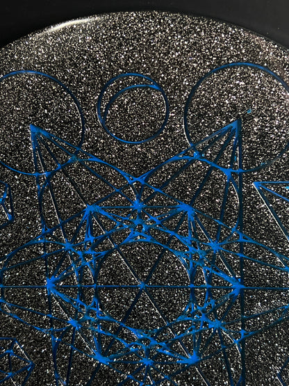 ✨ Starforge Sacred Geometry Tray | Electric Cosmic Altar Disc