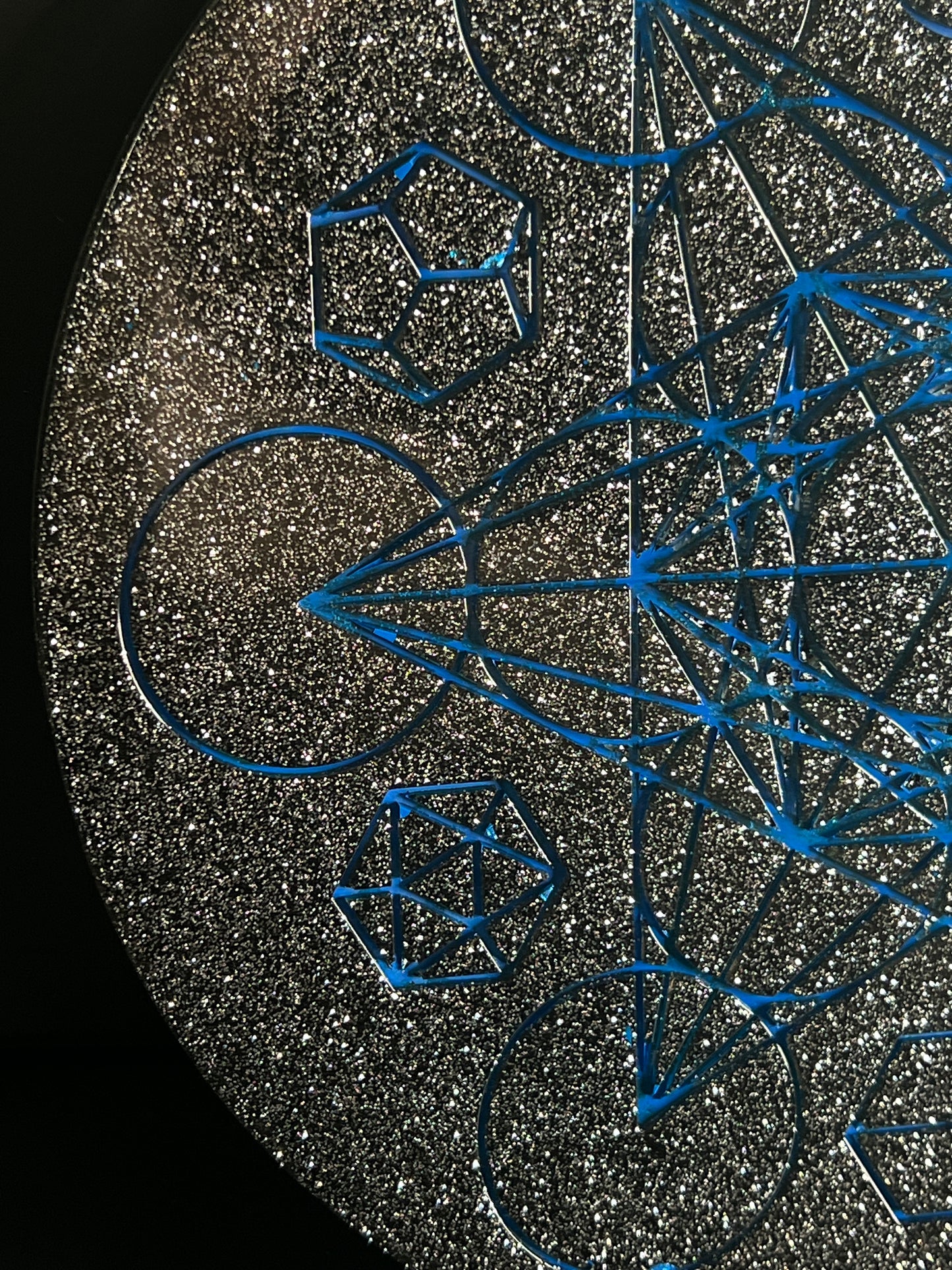 ✨ Starforge Sacred Geometry Tray | Electric Cosmic Altar Disc