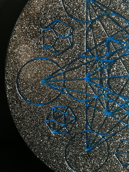 ✨ Starforge Sacred Geometry Tray | Electric Cosmic Altar Disc