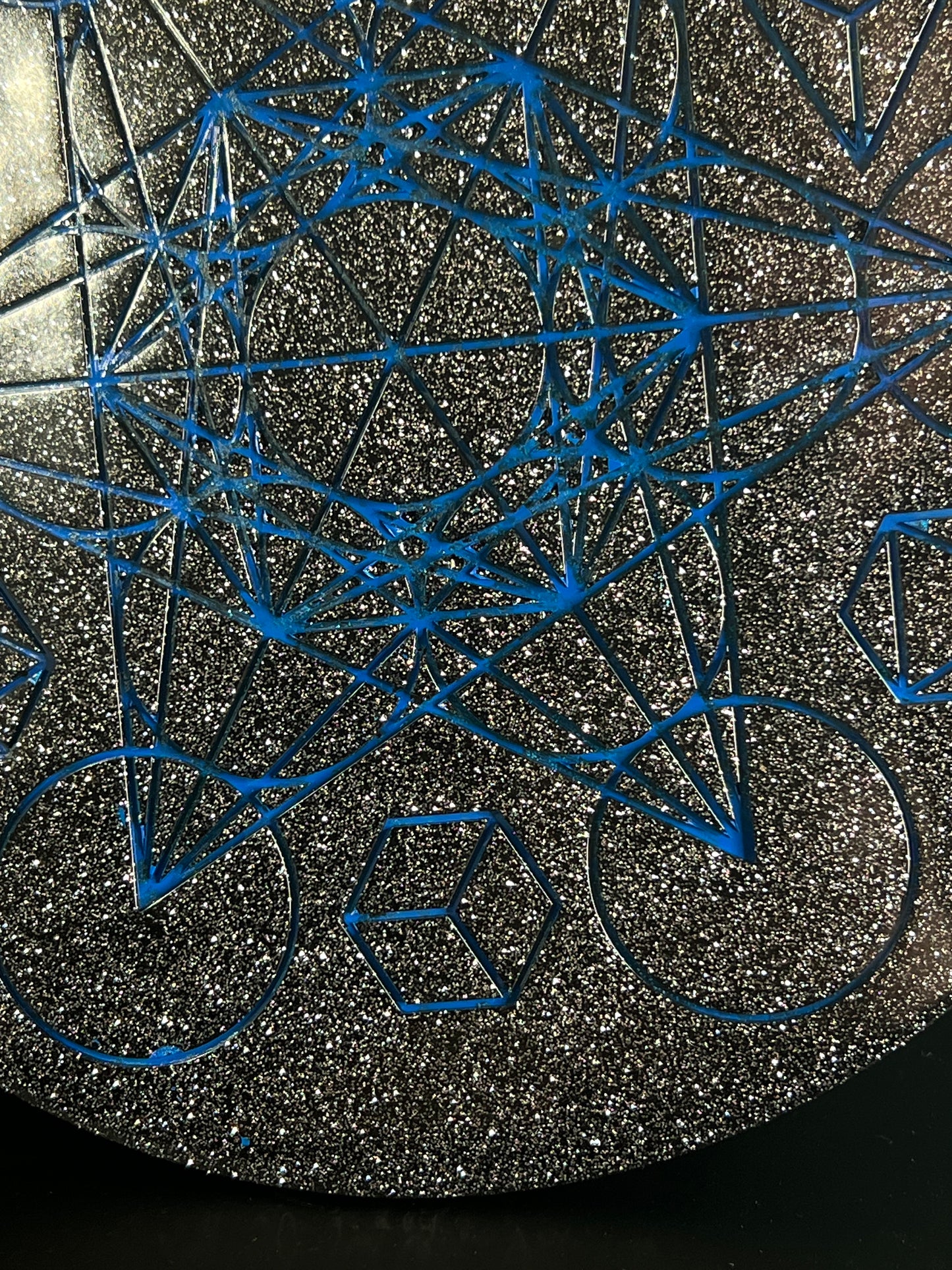 ✨ Starforge Sacred Geometry Tray | Electric Cosmic Altar Disc