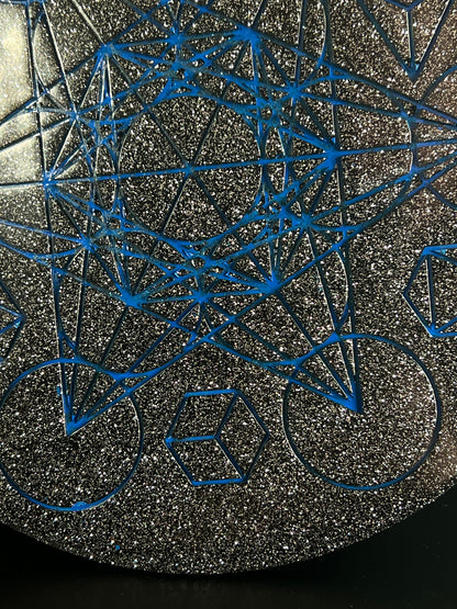 ✨ Starforge Sacred Geometry Tray | Electric Cosmic Altar Disc