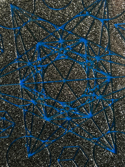 ✨ Starforge Sacred Geometry Tray | Electric Cosmic Altar Disc