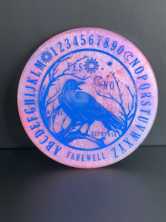 🪶 Skybound Raven Talking Board | Wisdom & Clear Voice Divination Disc (6”)