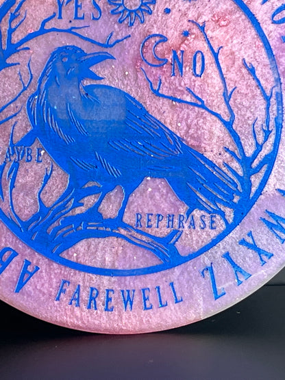 🪶 Skybound Raven Talking Board | Wisdom & Clear Voice Divination Disc (6”)