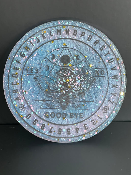 🌙 Starlace Moth Talking Board | Celestial Whisper Divination Disc (6”)