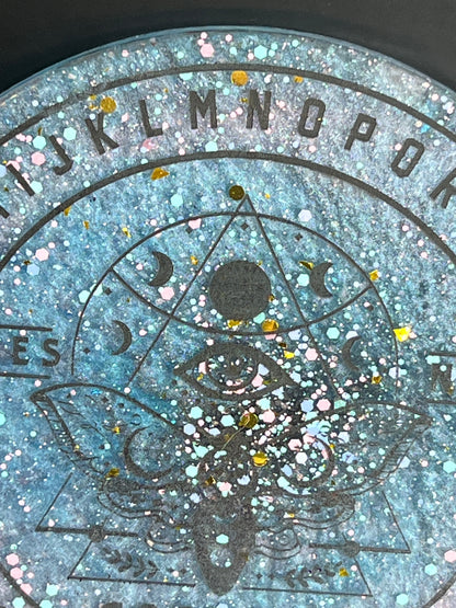 🌙 Starlace Moth Talking Board | Celestial Whisper Divination Disc (6”)