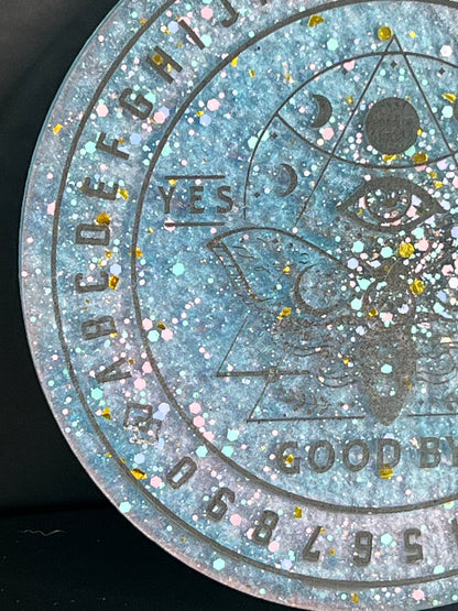 🌙 Starlace Moth Talking Board | Celestial Whisper Divination Disc (6”)