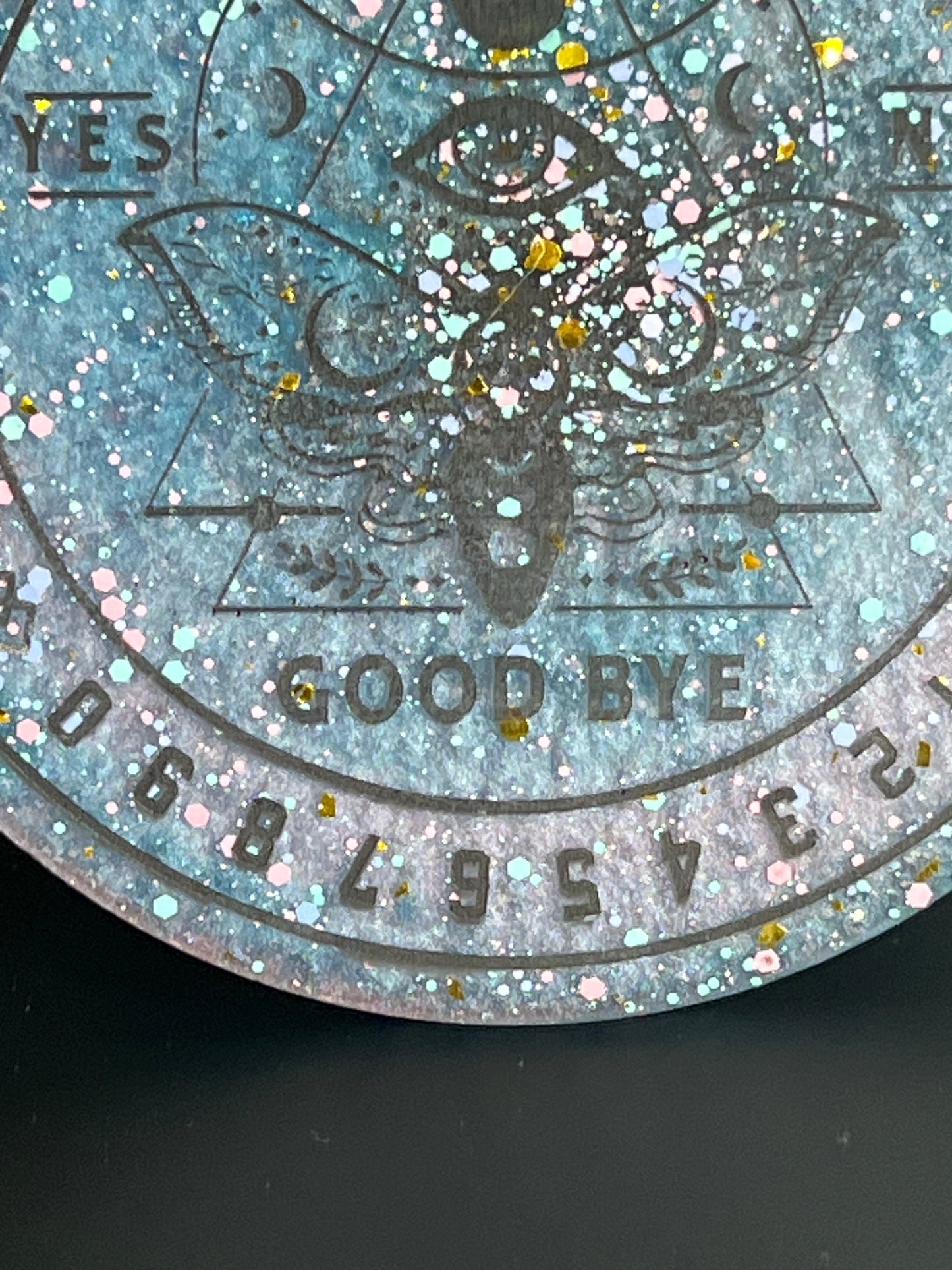 🌙 Starlace Moth Talking Board | Celestial Whisper Divination Disc (6”)