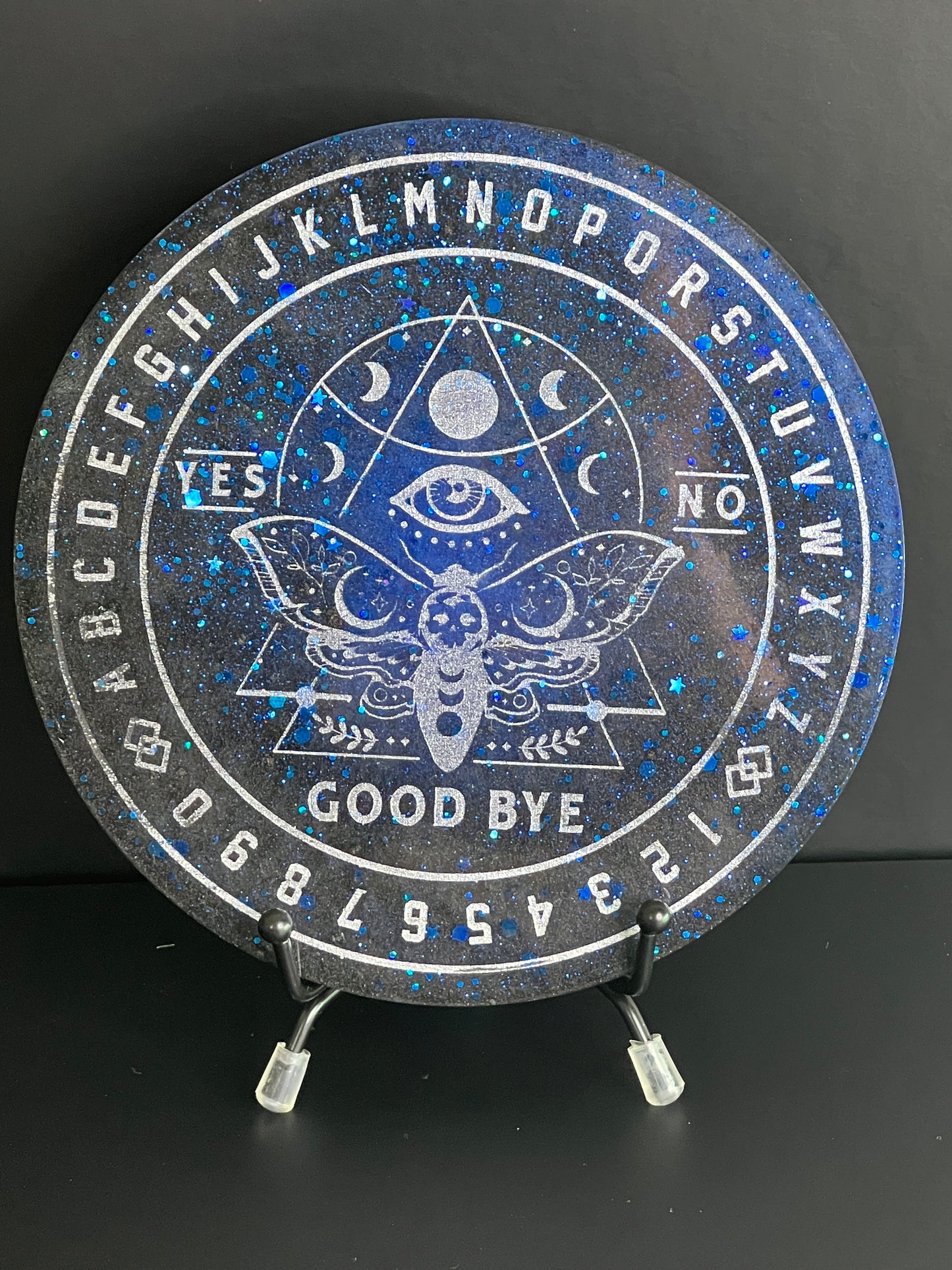 🌌 Midnight Signal Moth Talking Board | Night Sky Intuition Divination Disc (6”)