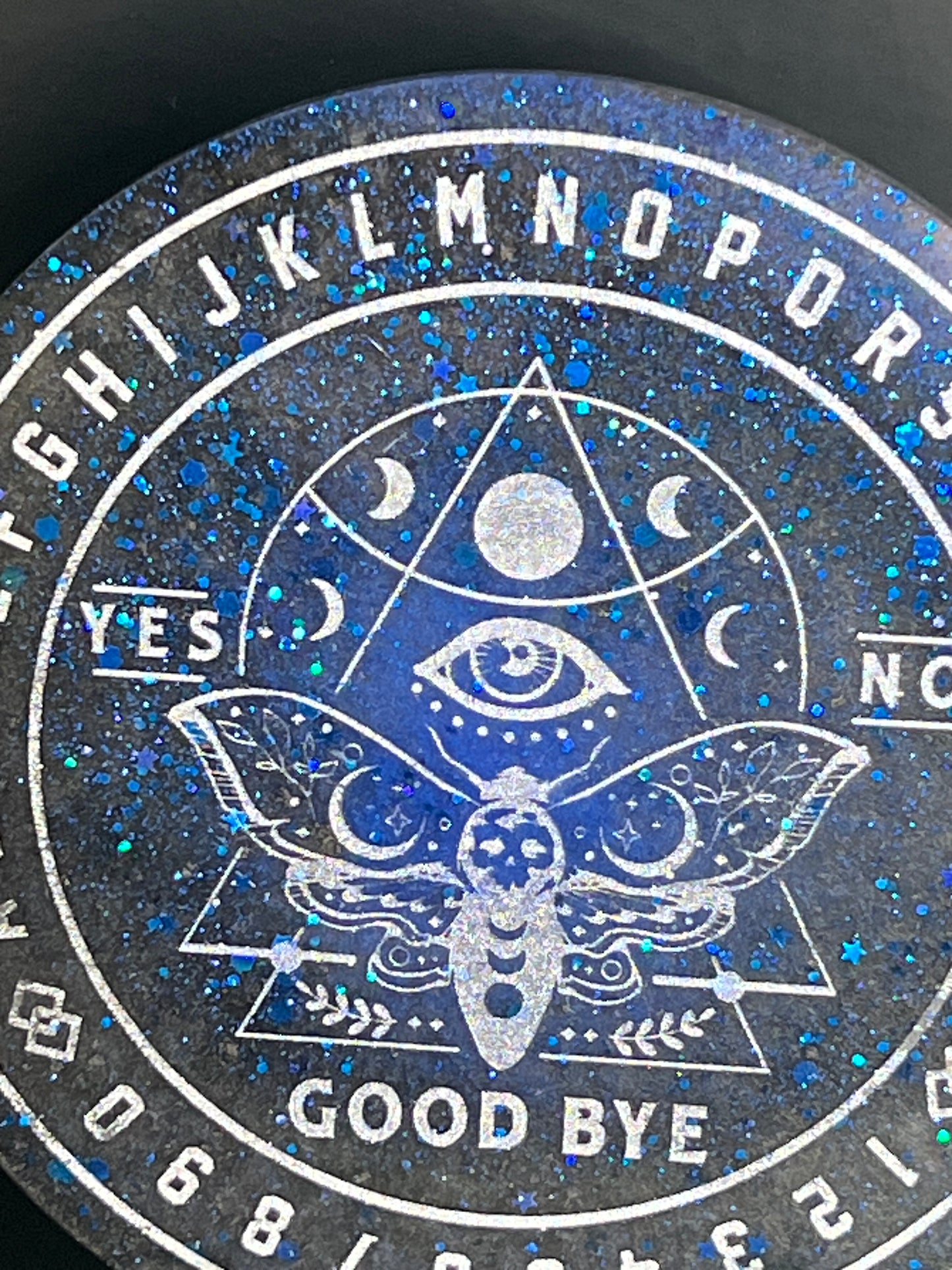 🌌 Midnight Signal Moth Talking Board | Night Sky Intuition Divination Disc (6”)