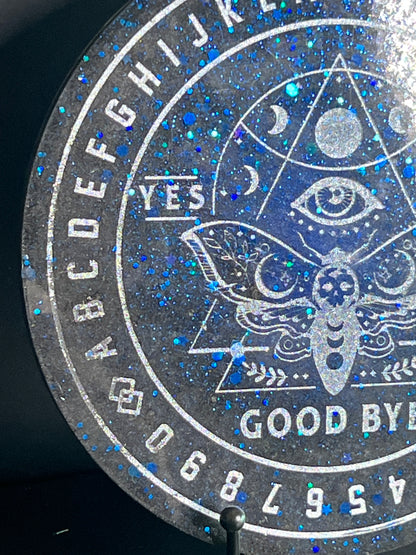 🌌 Midnight Signal Moth Talking Board | Night Sky Intuition Divination Disc (6”)