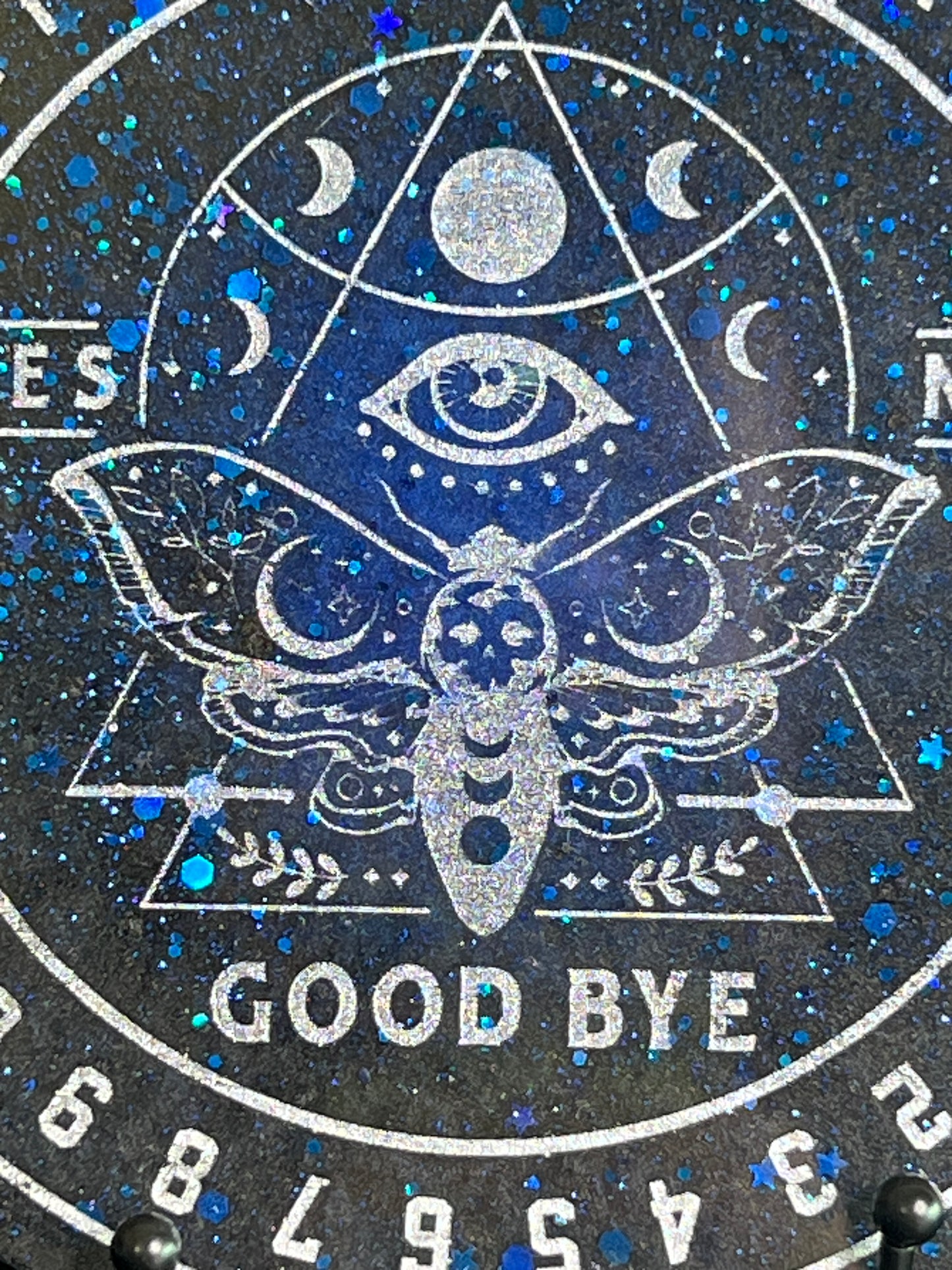🌌 Midnight Signal Moth Talking Board | Night Sky Intuition Divination Disc (6”)