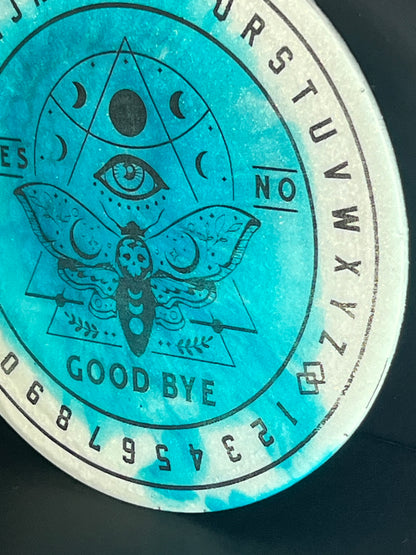 🦋 Frostlight Moth Talking Board | Lunar Insight & Gentle Guidance Disc (6”)