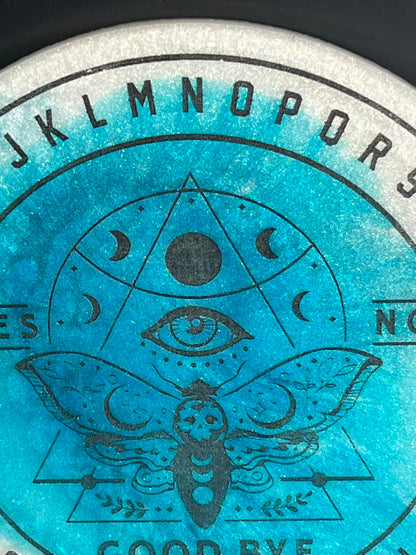 🦋 Frostlight Moth Talking Board | Lunar Insight & Gentle Guidance Disc (6”)