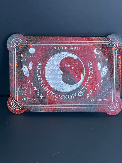 🔥 Crimson Ember Classic Talking Board | Shadowed Insight & Focused Divination (6” x 4”)