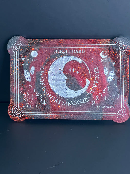 🔥 Crimson Ember Classic Talking Board | Shadowed Insight & Focused Divination (6” x 4”)