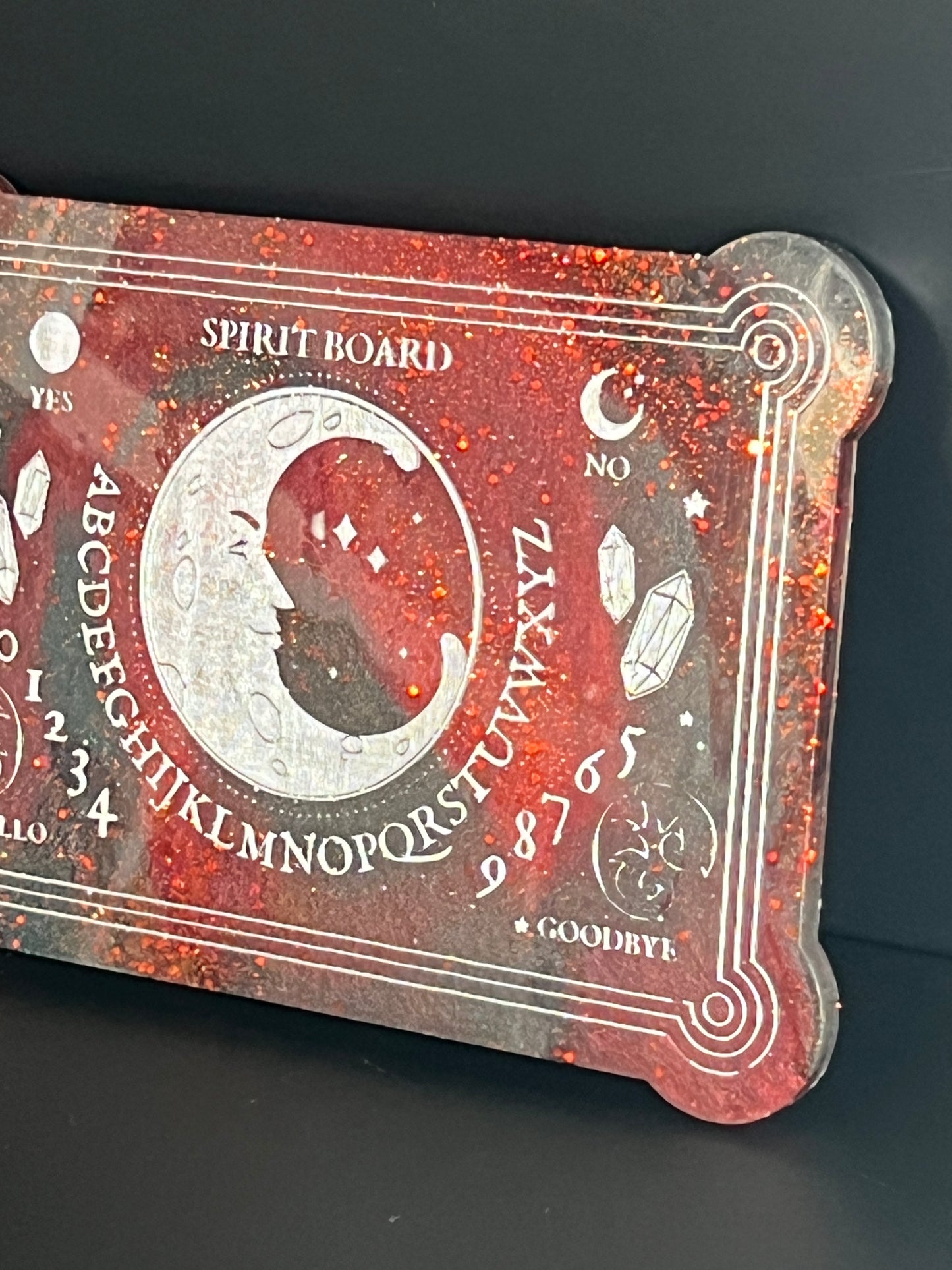 🔥 Crimson Ember Classic Talking Board | Shadowed Insight & Focused Divination (6” x 4”)