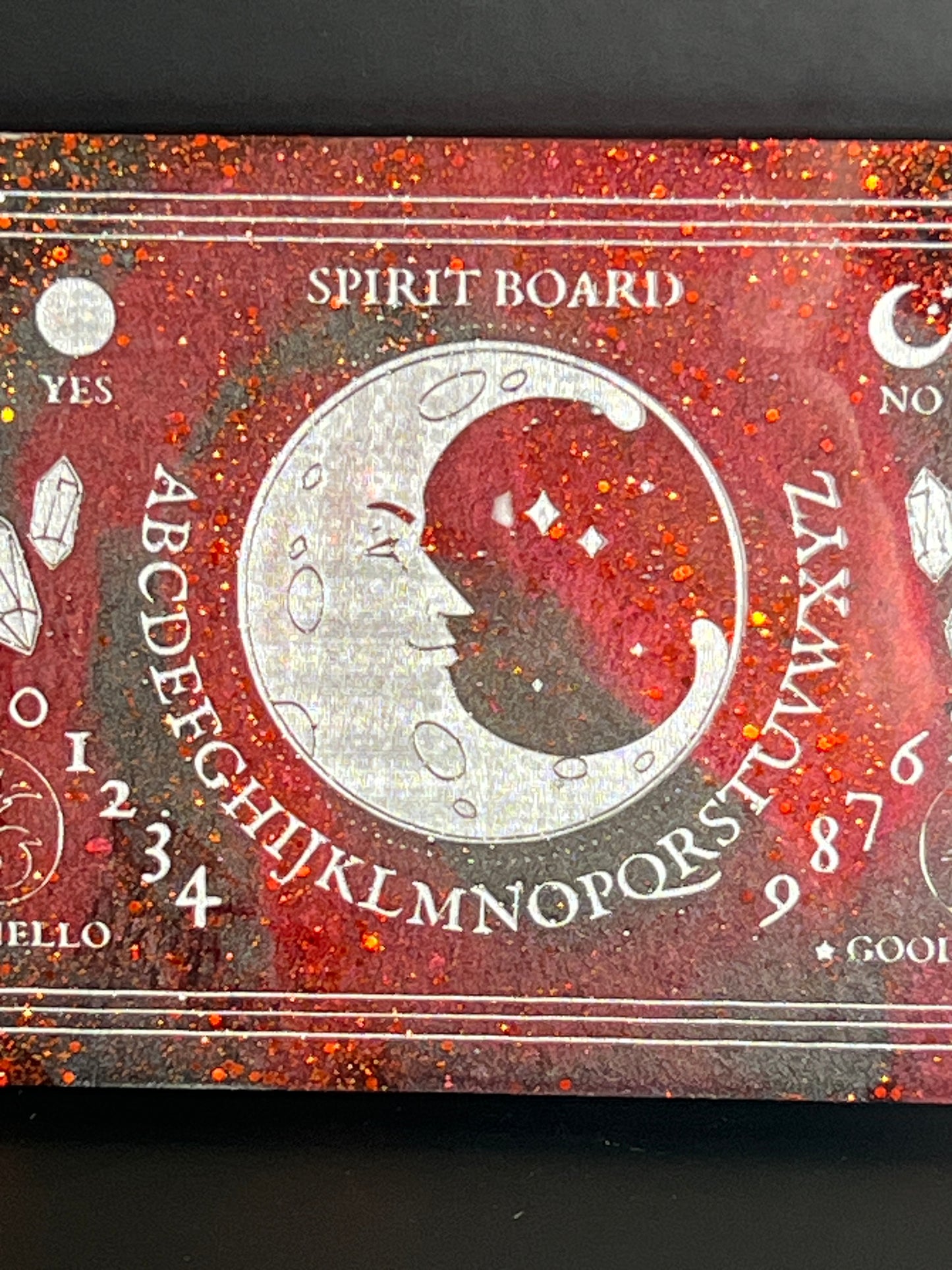 🔥 Crimson Ember Classic Talking Board | Shadowed Insight & Focused Divination (6” x 4”)