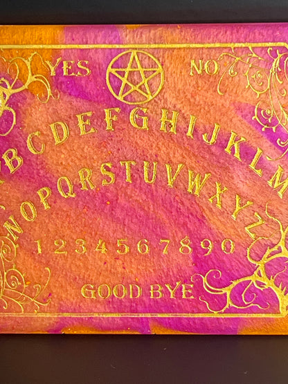 🔥 Solar Ember Classic Talking Board | Traditional Spirit Communication Board (6" × 4.75")