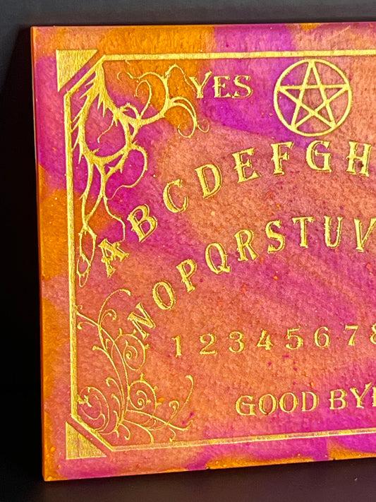 🔥 Solar Ember Classic Talking Board | Traditional Spirit Communication Board (6" × 4.75")