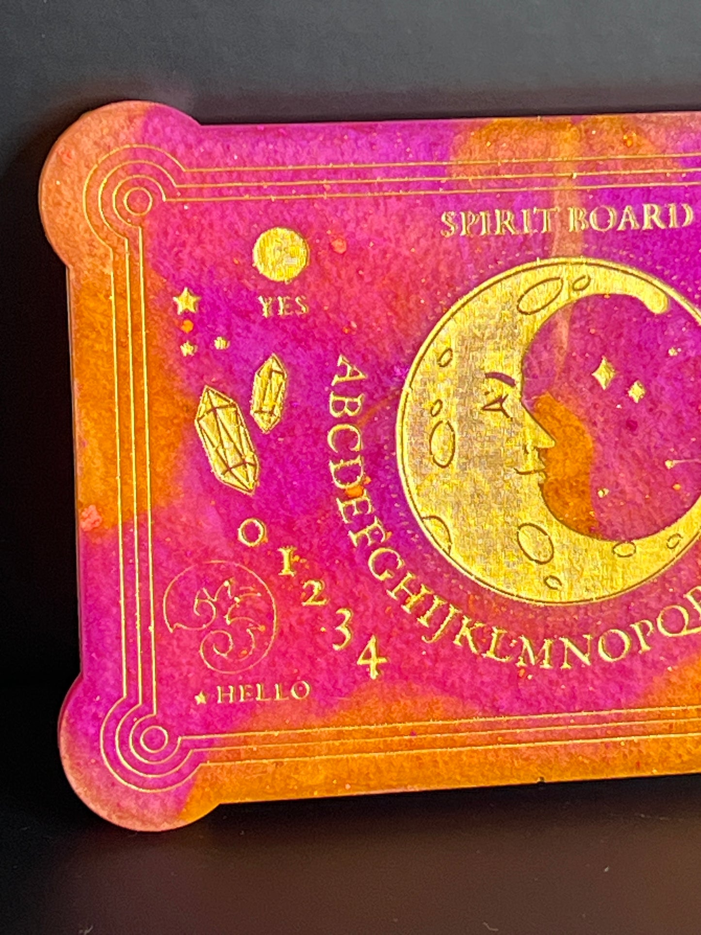 🔥 Sunset Moon Classic Talking Board | Fiery Intuition & Bold Divination Board (6” x 4”)