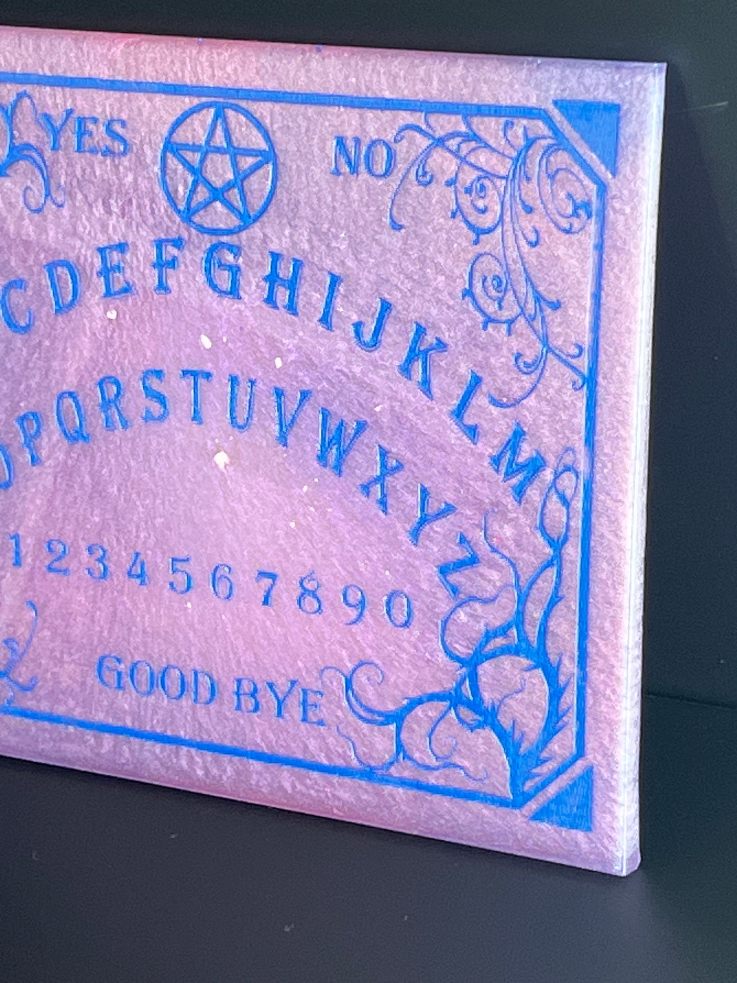 🕯️ Amethyst Veil Classic Talking Board | Traditional Spirit Communication Board (6" × 4.75")