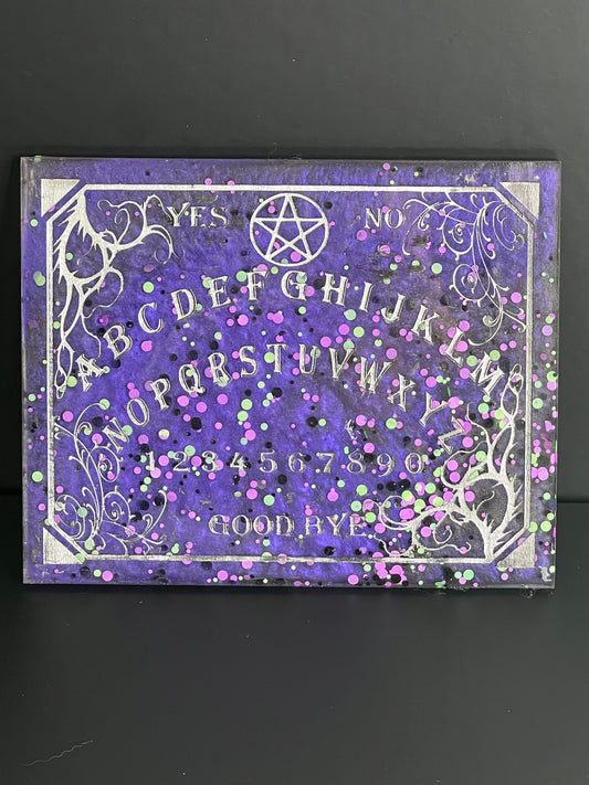 💜 Violet Oracle Classic Talking Board | Traditional Spirit Communication Board (6" × 4.75")