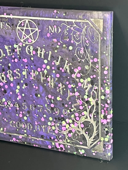 💜 Violet Oracle Classic Talking Board | Traditional Spirit Communication Board (6" × 4.75")