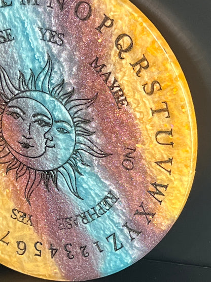 🌞🌙 Celestial Sun & Moon Talking Board | Cosmic Balance & Intuitive Insight Disc (5”)