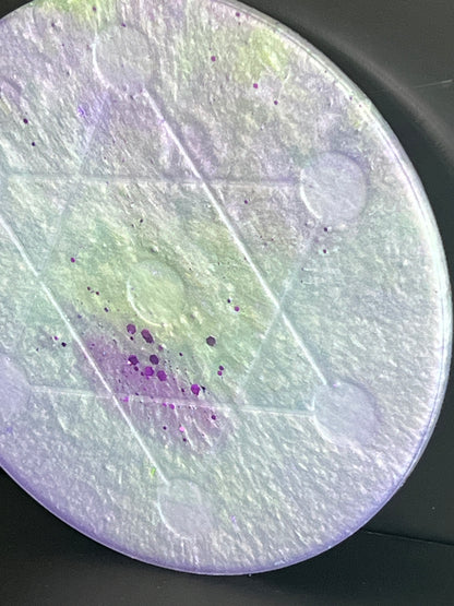 🔮 Aurora Veil Crystal Grid | Gentle Alignment & Energetic Harmony (5”)