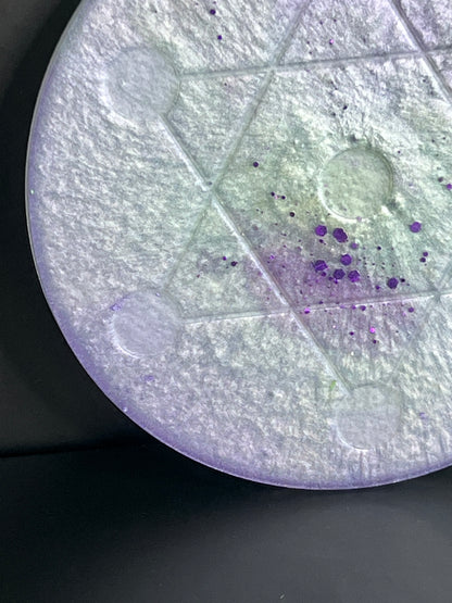 🔮 Aurora Veil Crystal Grid | Gentle Alignment & Energetic Harmony (5”)