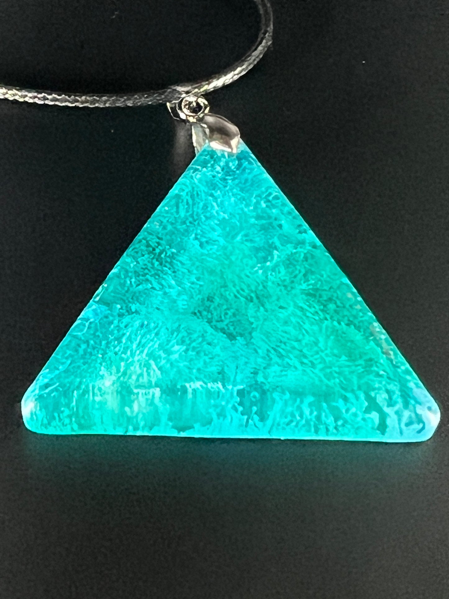 Aqua Prism Pendant | Vivid Teal & Crystalline Depth