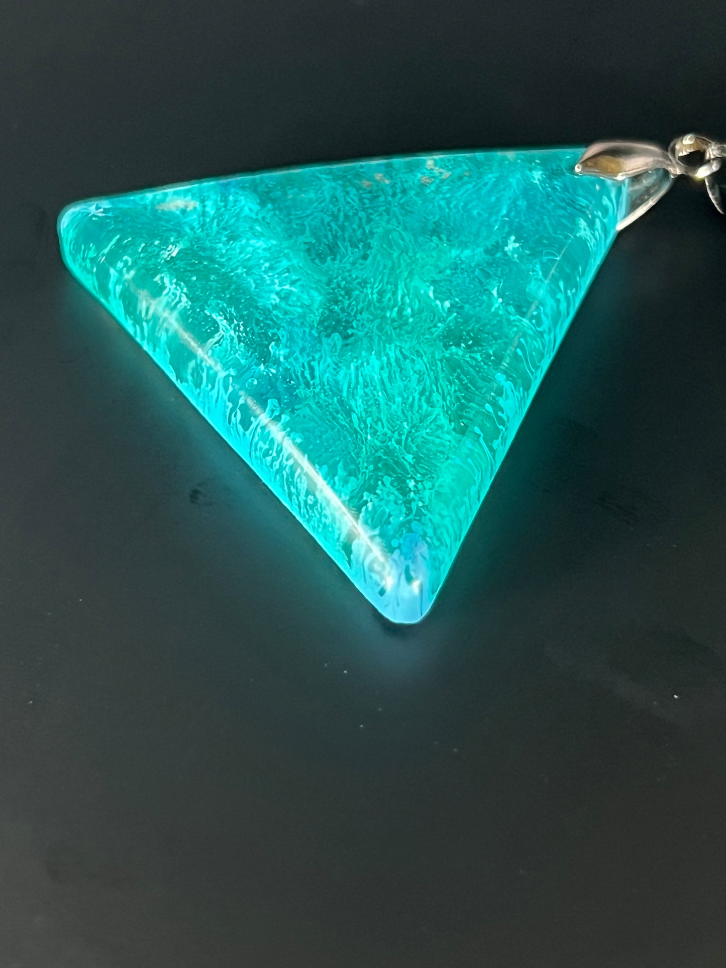 Aqua Prism Pendant | Vivid Teal & Crystalline Depth