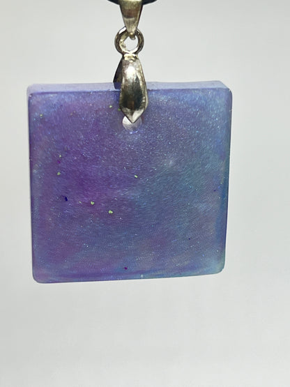 Cosmic Veil — Galaxy Resin Pendant