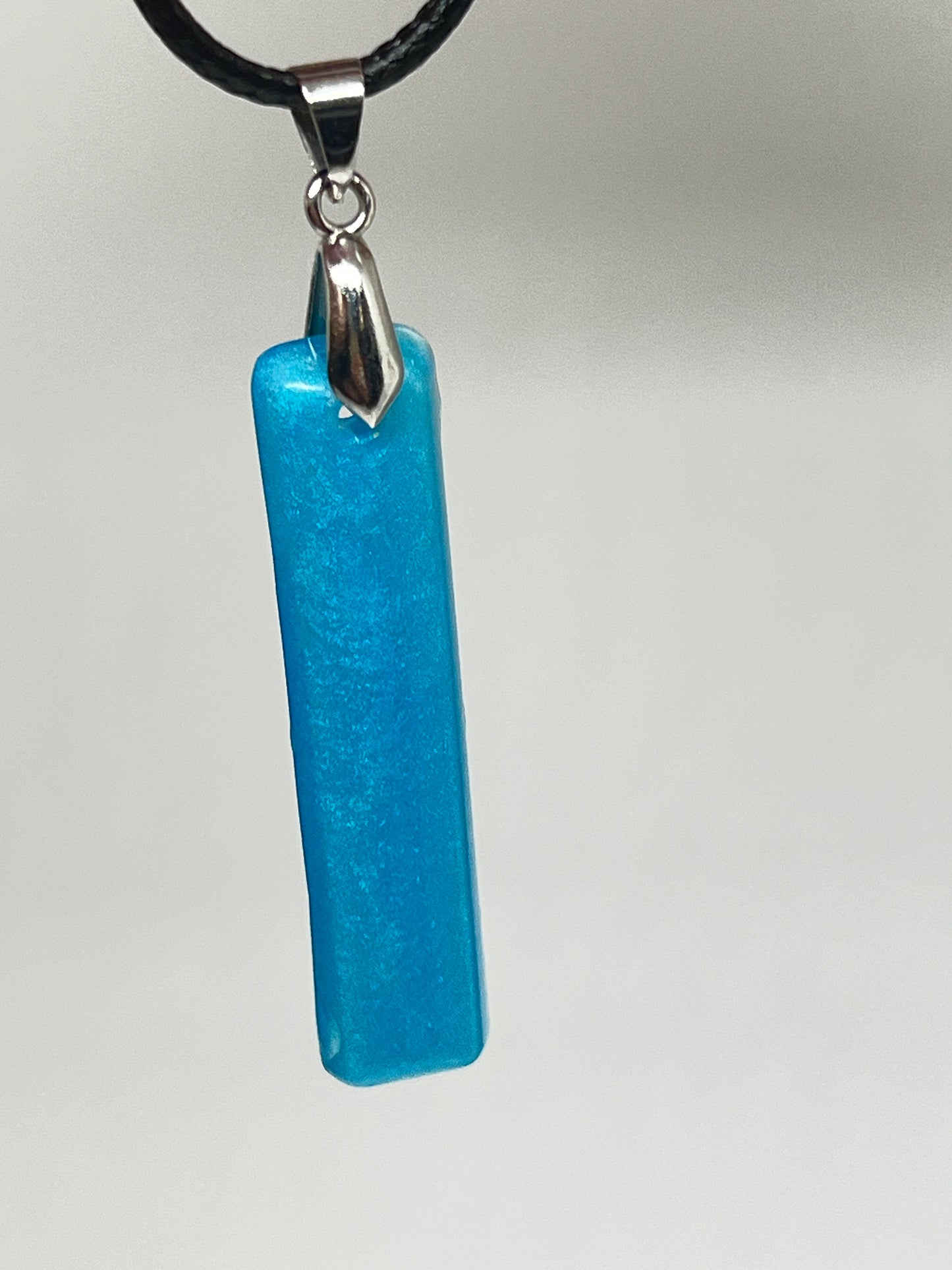 Sky Pillar — Turquoise Bar Resin Pendant