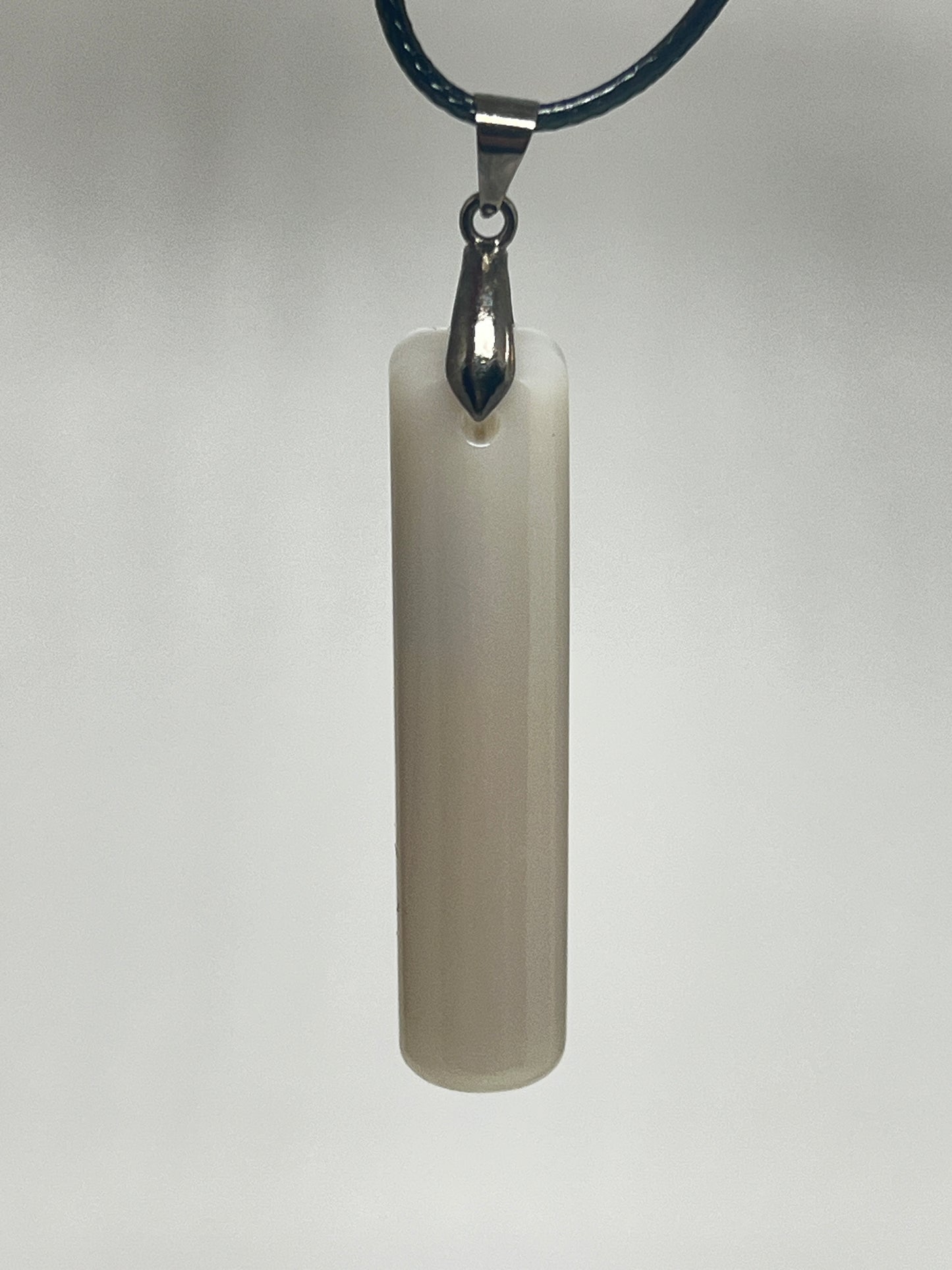 Moonbeam Wand — Ivory Bar Resin Pendant