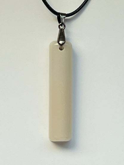 Moonbeam Wand — Ivory Bar Resin Pendant