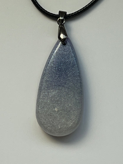 Lavender Mist — Periwinkle Ombre Resin Pendant