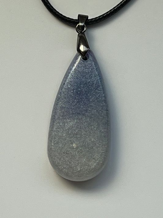 Lavender Mist — Periwinkle Ombre Resin Pendant