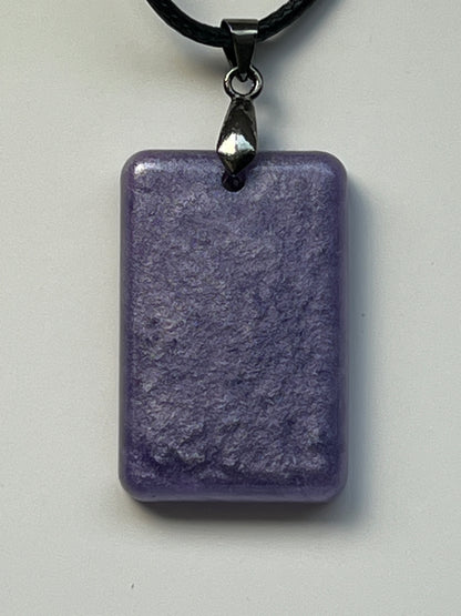 Violet Grimoire — Lavender Resin Pendant