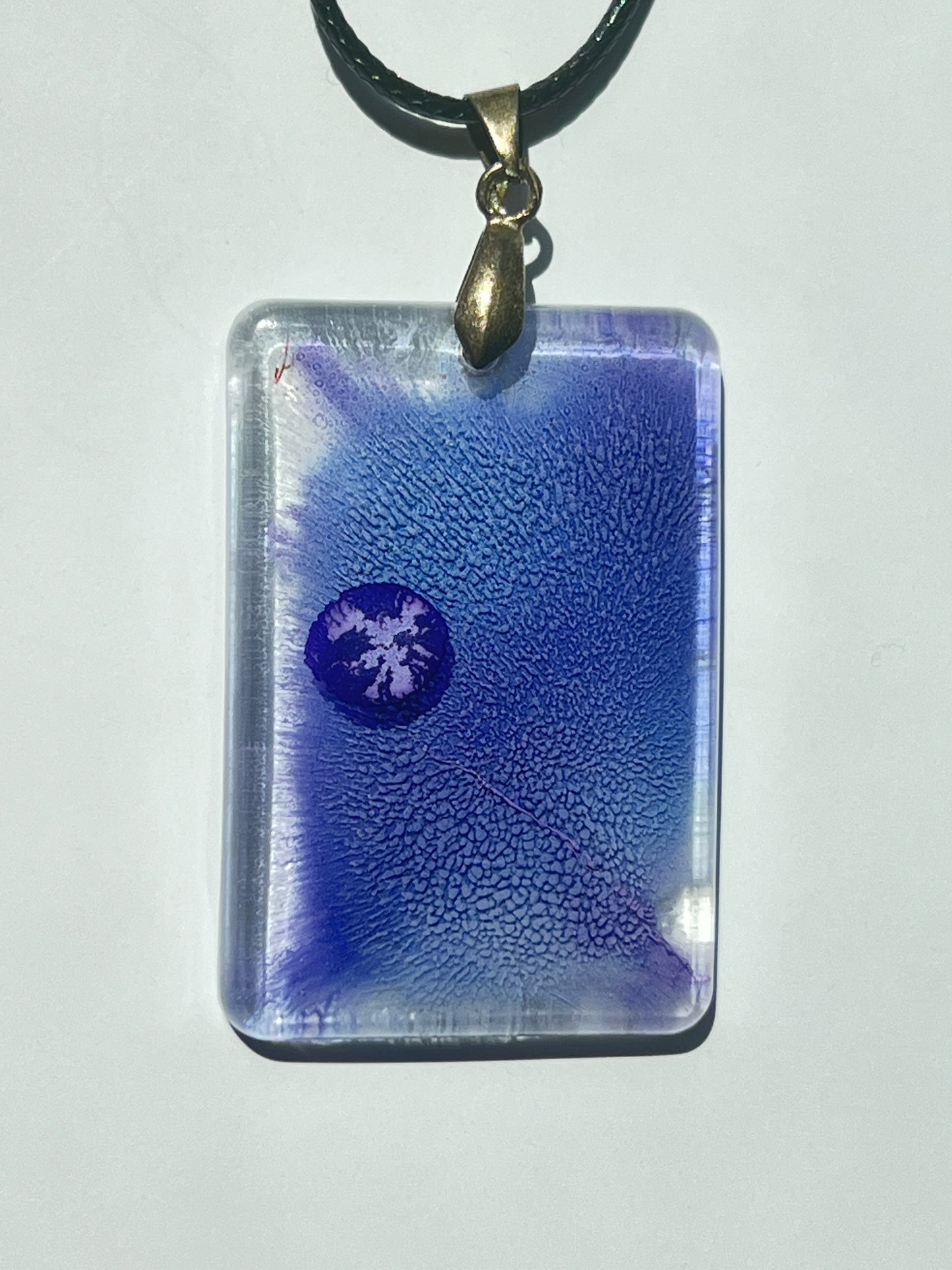 Violet Moon Rising — Purple Resin Pendant