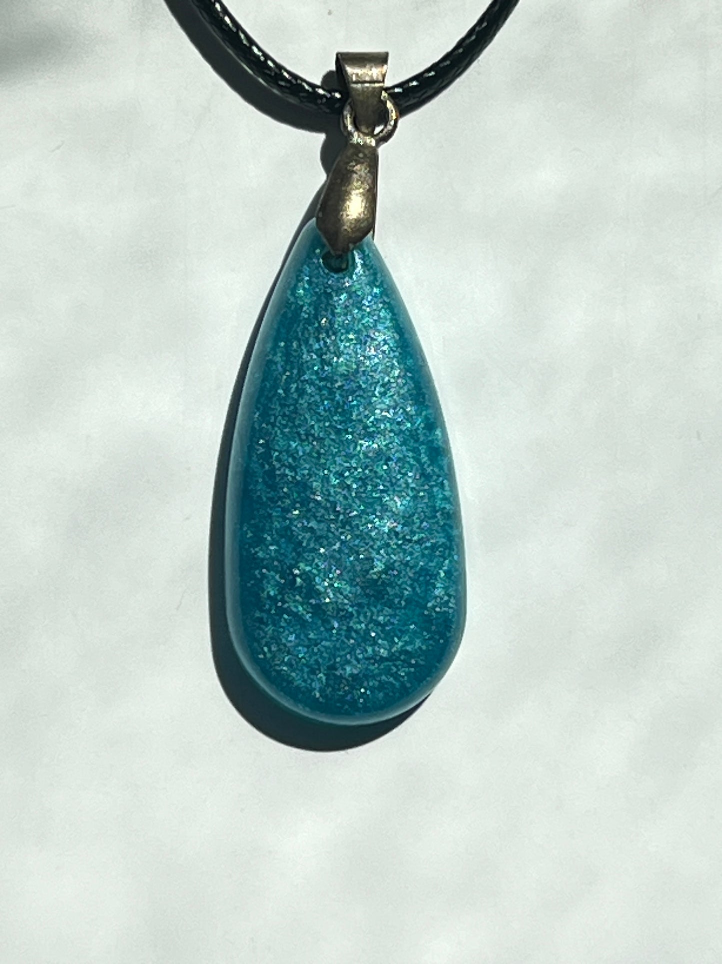 Desert Sky — Turquoise Resin Pendant