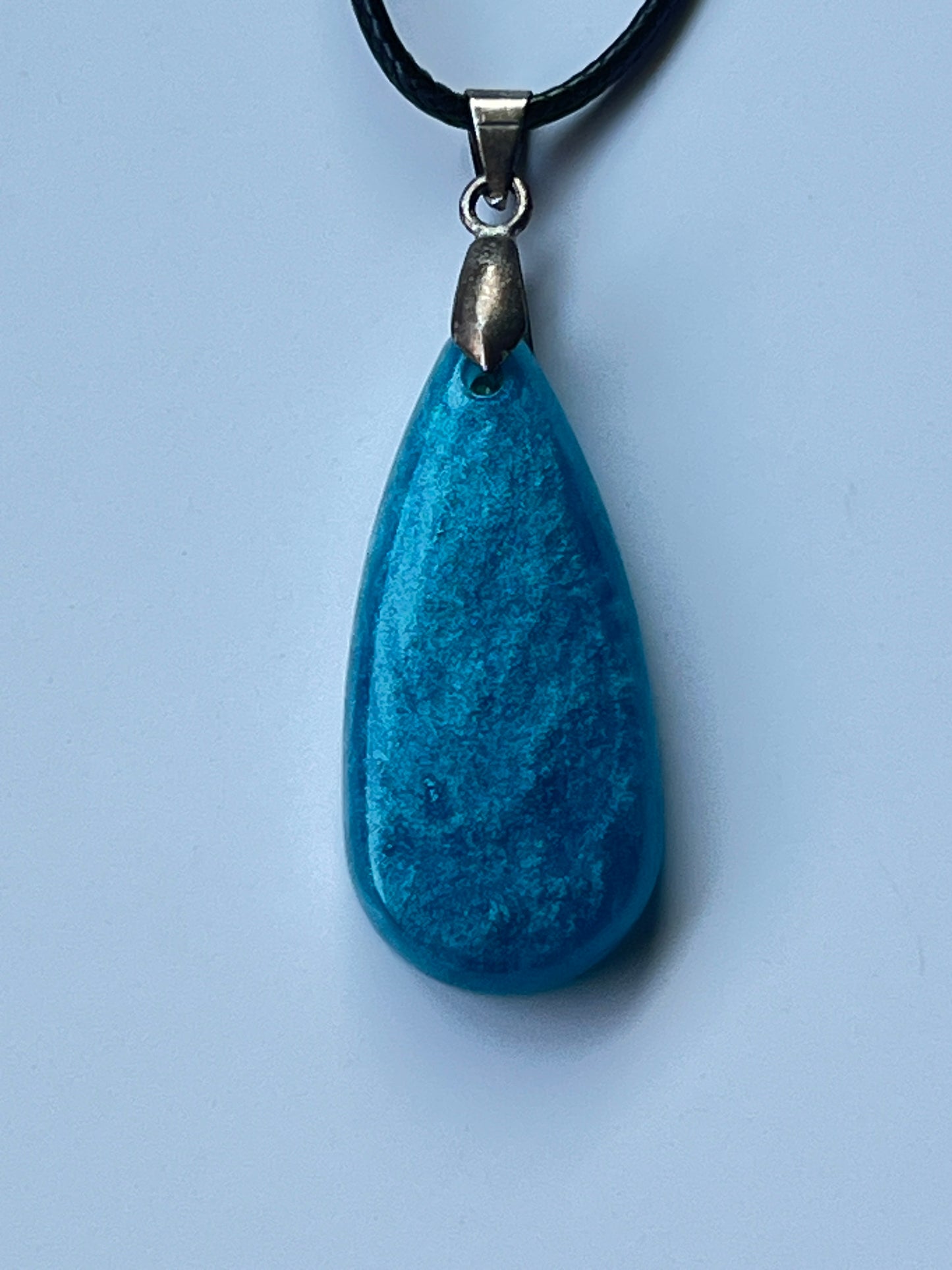 Desert Sky — Turquoise Resin Pendant