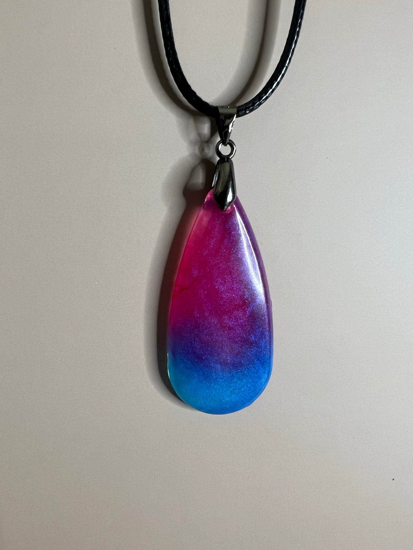 Rose & Reverie — Pink Ombre Resin Pendant