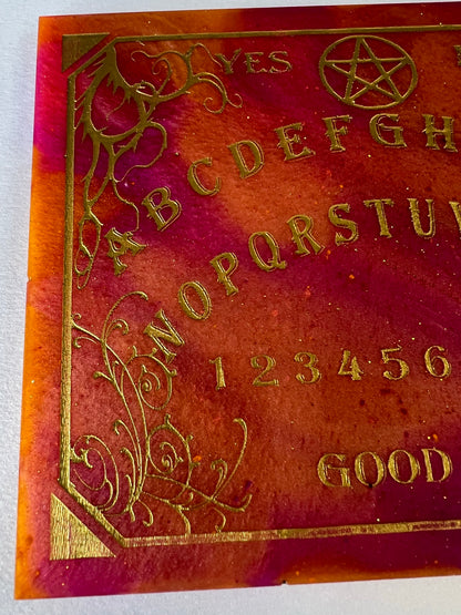 🔥 Solar Ember Classic Talking Board | Traditional Spirit Communication Board (6" × 4.75")