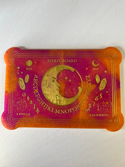 🔥 Sunset Moon Classic Talking Board | Fiery Intuition & Bold Divination Board (6” x 4”)