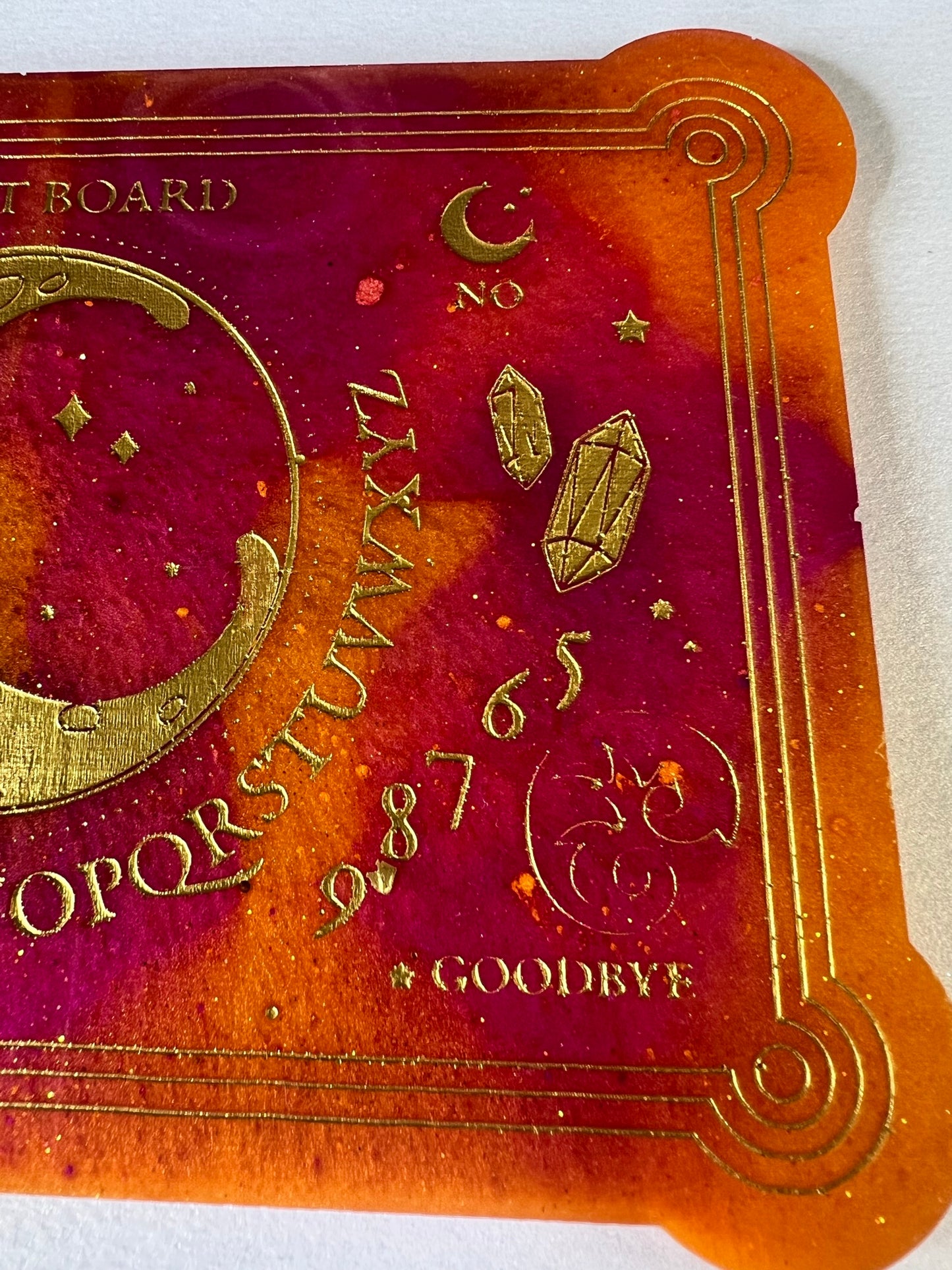 🔥 Sunset Moon Classic Talking Board | Fiery Intuition & Bold Divination Board (6” x 4”)